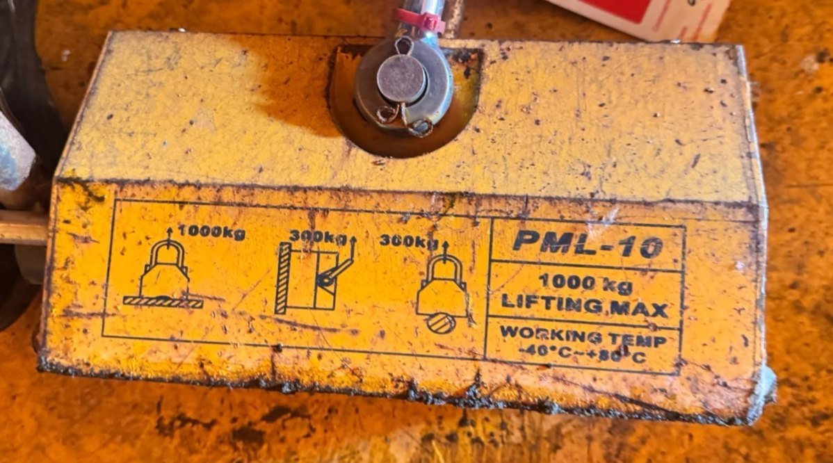 PML-10 1000kg Permanent Lifting Magnet 1 Ton Magnetic Lifter