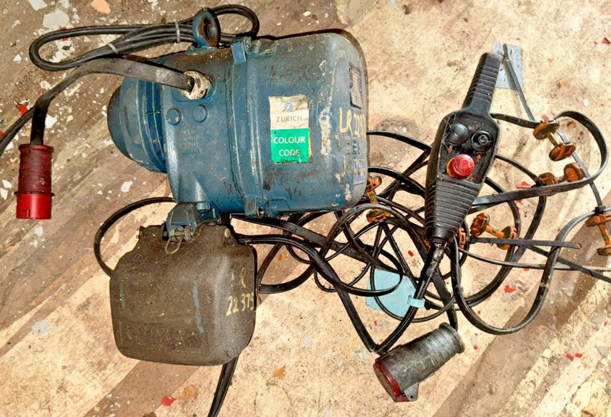 Demag PK Series 125kg Electric Chain Hoist 415V 3 Phase Working No LOLER