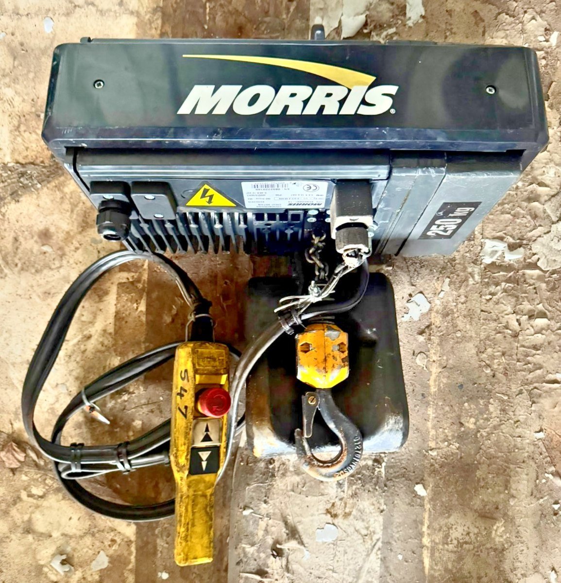 Morris SX3 250kg Electric Chain Hoist 400V 2 Speed With Pendant Control